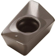 Seco - XOMX120408 M12 Grade MP2500 Carbide Milling Insert - TiCN/Al2O3 Finish, 0.163" Thick, 0.031" Corner Radius - Eagle Tool & Supply