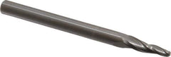 Onsrud - 1/8" Cutting Diam x 3/4" Length of Cut, 2 Flute, Upcut Spiral Router Bit - Uncoated, Right Hand Cut, Solid Carbide, 3" OAL x 1/4" Shank Diam, Ball End Taper - Eagle Tool & Supply