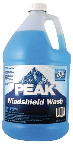 Peak - Water-Based Solution Windshield Washer Fluid - 1 Gal Bottle, 0°  Freezing Point - Eagle Tool & Supply