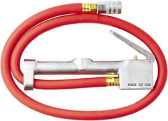 Milton - 160 Max psi Closed Check Aluminum/EPDM Inflator Gauge - Straight Grip Chuck, 1/4 FNPT, 10 to 160 psi Pressure Range - Eagle Tool & Supply