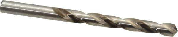 Hertel - 3/8" 118° High Speed Steel Jobber Drill - Bright Finish, Right Hand Cut, Spiral Flute, Straight Shank, 5" OAL, Standard Point - Eagle Tool & Supply