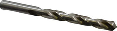 Hertel - 1/2" 118° High Speed Steel Jobber Drill - Bright Finish, Right Hand Cut, Spiral Flute, Straight Shank, 6" OAL, Standard Point - Eagle Tool & Supply