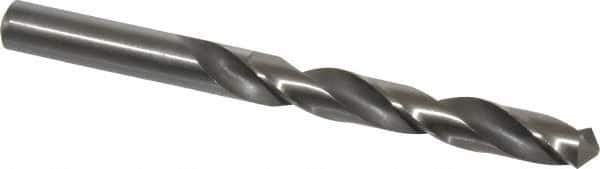 Hertel - 37/64" 118° High Speed Steel Jobber Drill - Bright Finish, Right Hand Cut, Spiral Flute, Straight Shank, 6-5/8" OAL, Standard Point - Eagle Tool & Supply