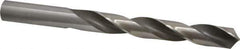 Hertel - 21/32" 118° High Speed Steel Jobber Drill - Bright Finish, Right Hand Cut, Spiral Flute, Straight Shank, 7-1/8" OAL, Standard Point - Eagle Tool & Supply