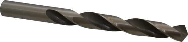 Hertel - 11/16" 118° High Speed Steel Jobber Drill - Bright Finish, Right Hand Cut, Spiral Flute, Straight Shank, 7-5/8" OAL, Standard Point - Eagle Tool & Supply