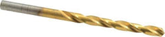Hertel - 7/32" 118° High Speed Steel Jobber Drill - TiN Finish, Right Hand Cut, Spiral Flute, Straight Shank, 3-3/4" OAL, Standard Point - Eagle Tool & Supply