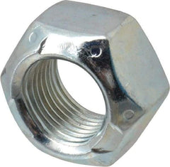 Value Collection - 5/8-18 UNF Grade C Hex Lock Nut with Distorted Thread - 15/16" Width Across Flats, Cadmium Clear-Plated Finish - Eagle Tool & Supply