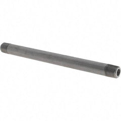 Made in USA - Schedule 80, 1/8" Diam x 5" Long Black Pipe Nipple - Threaded - Eagle Tool & Supply