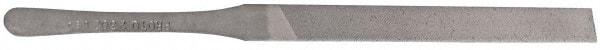 Proto - 5-1/4" Long, Smooth Cut, Flat American-Pattern File - Double Cut, 1/4" Overall Thickness, Tang - Eagle Tool & Supply