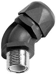 Murrplastik - 3/8" Trade, Nylon Compression Angled Liquidtight Conduit Connector - Noninsulated - Eagle Tool & Supply