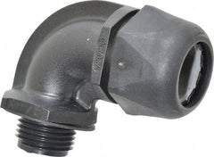 Murrplastik - 1/2" Trade, Nylon Compression Angled Liquidtight Conduit Connector - Noninsulated - Eagle Tool & Supply