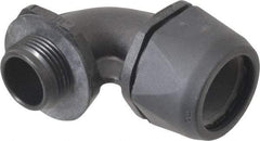 Murrplastik - 3/4" Trade, Nylon Compression Angled Liquidtight Conduit Connector - Noninsulated - Eagle Tool & Supply