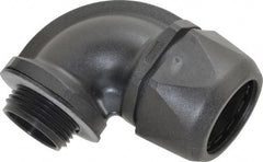 Murrplastik - 1" Trade, Nylon Compression Angled Liquidtight Conduit Connector - Noninsulated - Eagle Tool & Supply