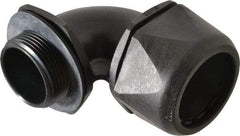 Murrplastik - 1-1/4" Trade, Nylon Compression Angled Liquidtight Conduit Connector - Noninsulated - Eagle Tool & Supply