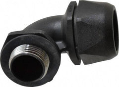 Murrplastik - 1" Trade, Nylon Compression Angled Liquidtight Conduit Connector - Noninsulated - Eagle Tool & Supply