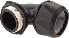 Murrplastik - 2" Trade, Nylon Compression Angled Liquidtight Conduit Connector - Noninsulated - Eagle Tool & Supply