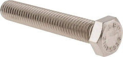 Value Collection - 1/2-13 UNC, 3" Length Under Head Hex Head Cap Screw - Fully Threaded, Grade 316 Stainless Steel, Uncoated, 3/4" Hex - Eagle Tool & Supply