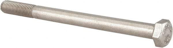 Value Collection - 5/16-24 UNF, 4" Length Under Head Hex Head Cap Screw - Partially Threaded, Grade 18-8 Stainless Steel, Uncoated, 1/2" Hex - Eagle Tool & Supply