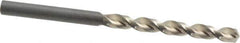 Guhring - #5 130° High Speed Steel Jobber Drill - Bright Finish, Right Hand Cut, Parabolic Flute, Straight Shank, 3-3/8" OAL, Standard Point - Eagle Tool & Supply