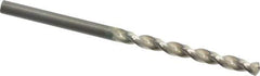 Guhring - #23 130° High Speed Steel Jobber Drill - Bright Finish, Right Hand Cut, Parabolic Flute, Straight Shank, 2-15/16" OAL, Standard Point - Eagle Tool & Supply