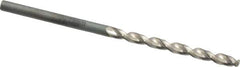 Guhring - #36 130° High Speed Steel Jobber Drill - Bright Finish, Right Hand Cut, Parabolic Flute, Straight Shank, 2-13/32" OAL, Standard Point - Eagle Tool & Supply