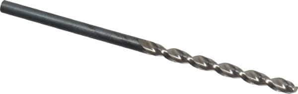 Guhring - #40 130° High Speed Steel Jobber Drill - Bright Finish, Right Hand Cut, Parabolic Flute, Straight Shank, 2-1/4" OAL, Standard Point - Eagle Tool & Supply