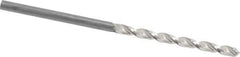 Guhring - #42 130° High Speed Steel Jobber Drill - Bright Finish, Right Hand Cut, Parabolic Flute, Straight Shank, 2-1/4" OAL, Standard Point - Eagle Tool & Supply