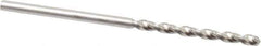Guhring - #46 130° High Speed Steel Jobber Drill - Bright Finish, Right Hand Cut, Parabolic Flute, Straight Shank, 1-15/16" OAL, Standard Point - Eagle Tool & Supply