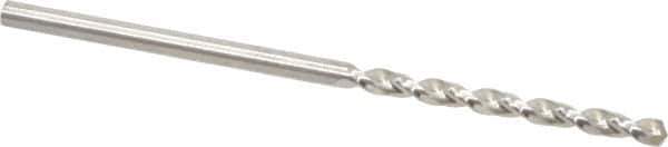 Guhring - #47 130° High Speed Steel Jobber Drill - Bright Finish, Right Hand Cut, Parabolic Flute, Straight Shank, 1-15/16" OAL, Standard Point - Eagle Tool & Supply