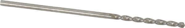 Guhring - #56 130° High Speed Steel Jobber Drill - Bright Finish, Right Hand Cut, Parabolic Flute, Straight Shank, 1-7/16" OAL, Standard Point - Eagle Tool & Supply