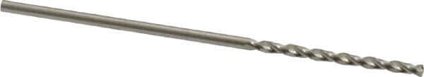 Guhring - #58 130° High Speed Steel Jobber Drill - Bright Finish, Right Hand Cut, Parabolic Flute, Straight Shank, 1-7/16" OAL, Standard Point - Eagle Tool & Supply