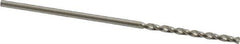 Guhring - #58 130° High Speed Steel Jobber Drill - Bright Finish, Right Hand Cut, Parabolic Flute, Straight Shank, 1-7/16" OAL, Standard Point - Eagle Tool & Supply