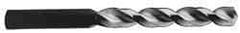 Guhring - 9/16" 130° High Speed Steel Jobber Drill - Bright Finish, Right Hand Cut, Parabolic Flute, Straight Shank, 6-5/8" OAL, Standard Point - Eagle Tool & Supply
