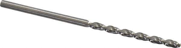 Guhring - 5/64" 130° High Speed Steel Jobber Drill - Bright Finish, Right Hand Cut, Parabolic Flute, Straight Shank, 1-15/16" OAL, Standard Point - Eagle Tool & Supply