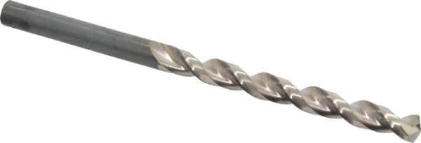 Guhring - 13/64" 130° High Speed Steel Jobber Drill - Bright Finish, Right Hand Cut, Parabolic Flute, Straight Shank, 3-3/8" OAL, Standard Point - Eagle Tool & Supply