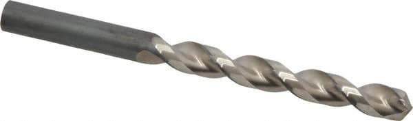 Guhring - 13/32" 130° High Speed Steel Jobber Drill - Bright Finish, Right Hand Cut, Parabolic Flute, Straight Shank, 5-1/4" OAL, Standard Point - Eagle Tool & Supply