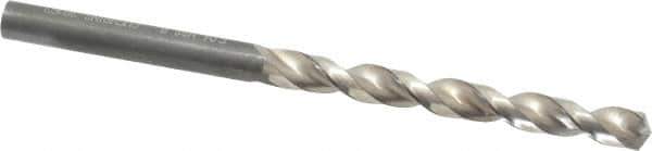 Guhring - Letter B 130° High Speed Steel Jobber Drill - Bright Finish, Right Hand Cut, Parabolic Flute, Straight Shank, 3-31/32" OAL, Standard Point - Eagle Tool & Supply