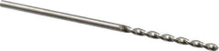 Guhring - 1.25mm 130° High Speed Steel Jobber Drill - Bright Finish, Right Hand Cut, Parabolic Flute, Straight Shank, 1-1/2" OAL, Standard Point - Eagle Tool & Supply