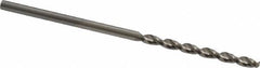 Guhring - 1.67mm 130° High Speed Steel Jobber Drill - Bright Finish, Right Hand Cut, Parabolic Flute, Straight Shank, 1-11/16" OAL, Standard Point - Eagle Tool & Supply