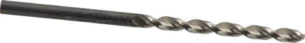 Guhring - 3.1mm 130° High Speed Steel Jobber Drill - Bright Finish, Right Hand Cut, Parabolic Flute, Straight Shank, 2-9/16" OAL, Standard Point - Eagle Tool & Supply