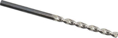 Guhring - 3.4mm 130° High Speed Steel Jobber Drill - Bright Finish, Right Hand Cut, Parabolic Flute, Straight Shank, 2-3/4" OAL, Standard Point - Eagle Tool & Supply