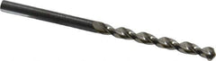 Guhring - 3.6mm 130° High Speed Steel Jobber Drill - Bright Finish, Right Hand Cut, Parabolic Flute, Straight Shank, 2-3/4" OAL, Standard Point - Eagle Tool & Supply