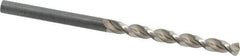 Guhring - 4.2mm 130° High Speed Steel Jobber Drill - Bright Finish, Right Hand Cut, Parabolic Flute, Straight Shank, 2-61/64" OAL, Standard Point - Eagle Tool & Supply