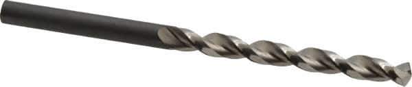 Guhring - 5mm 130° High Speed Steel Jobber Drill - Bright Finish, Right Hand Cut, Parabolic Flute, Straight Shank, 3-25/64" OAL, Standard Point - Eagle Tool & Supply