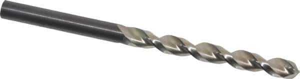 Guhring - 5.9mm 130° High Speed Steel Jobber Drill - Bright Finish, Right Hand Cut, Parabolic Flute, Straight Shank, 93mm OAL, Standard Point - Eagle Tool & Supply