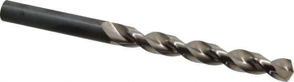 Guhring - 9.2mm 130° High Speed Steel Jobber Drill - Bright Finish, Right Hand Cut, Parabolic Flute, Straight Shank, 4-59/64" OAL, Standard Point - Eagle Tool & Supply