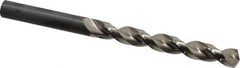 Guhring - 9.2mm 130° High Speed Steel Jobber Drill - Bright Finish, Right Hand Cut, Parabolic Flute, Straight Shank, 4-59/64" OAL, Standard Point - Eagle Tool & Supply