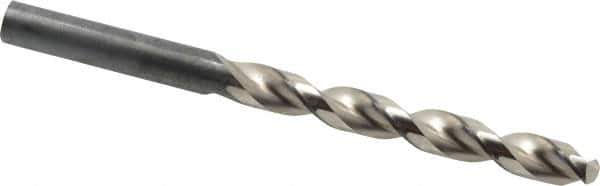 Guhring - 9.7mm 130° High Speed Steel Jobber Drill - Bright Finish, Right Hand Cut, Parabolic Flute, Straight Shank, 5-15/64" OAL, Standard Point - Eagle Tool & Supply