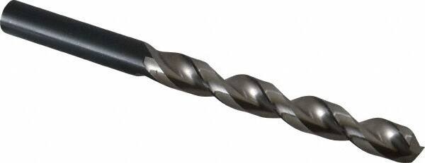 Guhring - 11mm 130° High Speed Steel Jobber Drill - Bright Finish, Right Hand Cut, Parabolic Flute, Straight Shank, 5-19/32" OAL, Standard Point - Eagle Tool & Supply