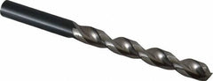 Guhring - 11mm 130° High Speed Steel Jobber Drill - Bright Finish, Right Hand Cut, Parabolic Flute, Straight Shank, 5-19/32" OAL, Standard Point - Eagle Tool & Supply